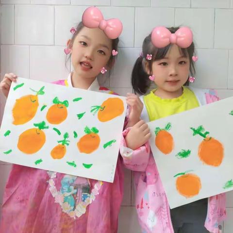 水粉班   《火烈鸟》  与《 好吃的沙糖橘》