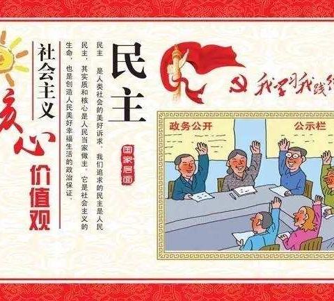 雅安中支“我为核心价值观”代言——民主篇