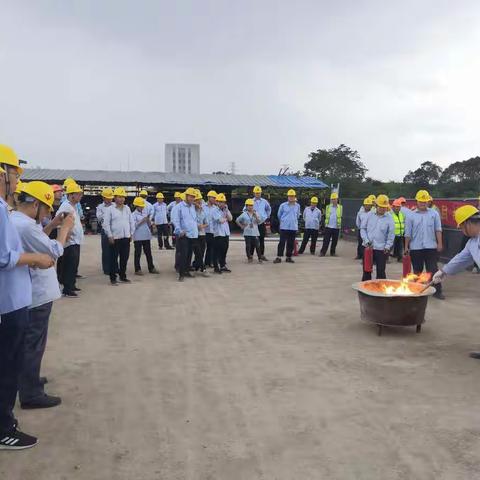 浙江巨化新联州制冷项目消防应急演练