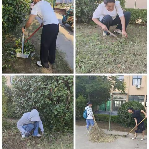 卫生清扫齐上阵    干净整洁迎开学