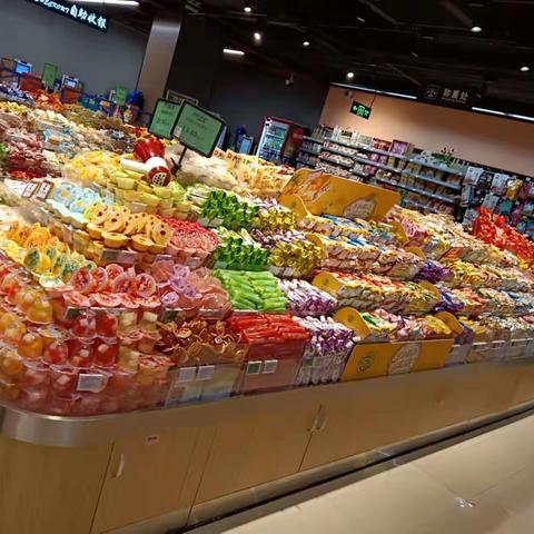 大冶店徐福记果冻陈列