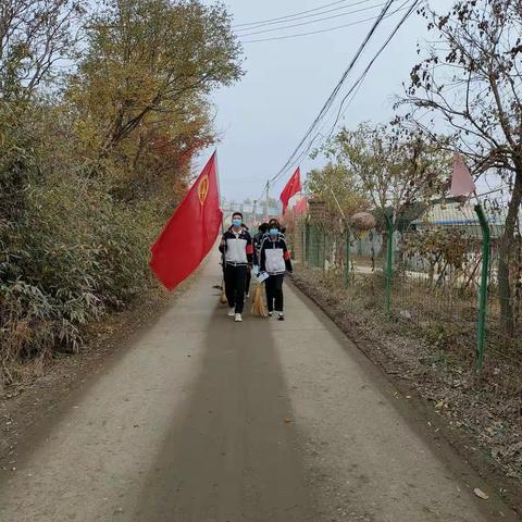 【白涧镇初级中学】携手社区党员群众“小手拉大手”共建文明卫生城区