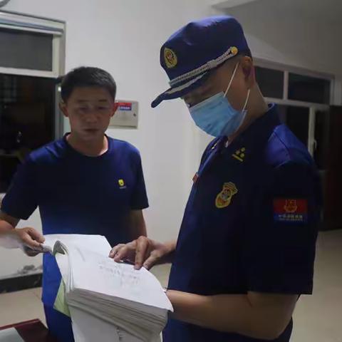 支队督察组到环翠大队张村消防救援站开展夜查