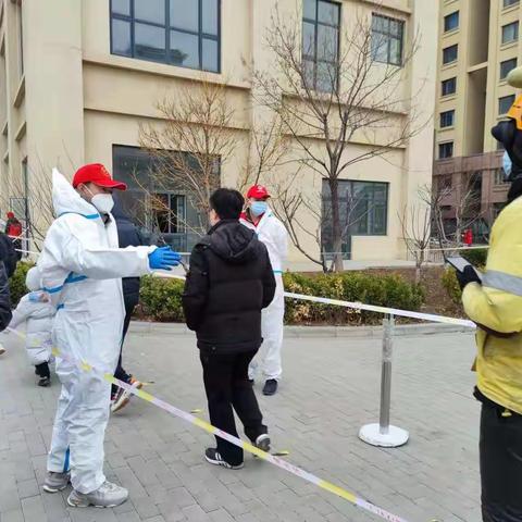 汇聚志愿服务力量，抗击疫情共克时艰--枫叶社区居家养老服务驿站志愿者协同街道进行核酸筛查