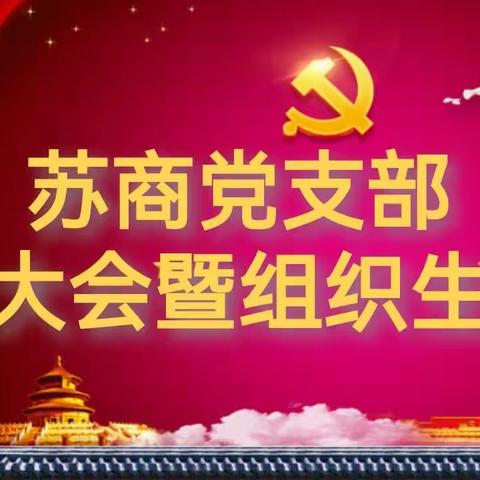 赣州市江苏商会党支部召开2022年度组织生活会和开展民主评议党员