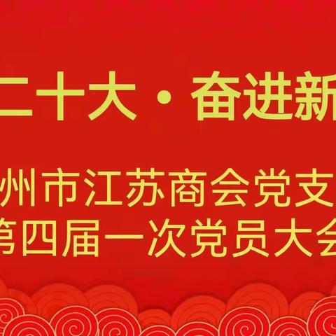 学习二十大，奋进新征程——赣州市江苏商会党支部主题党日活动