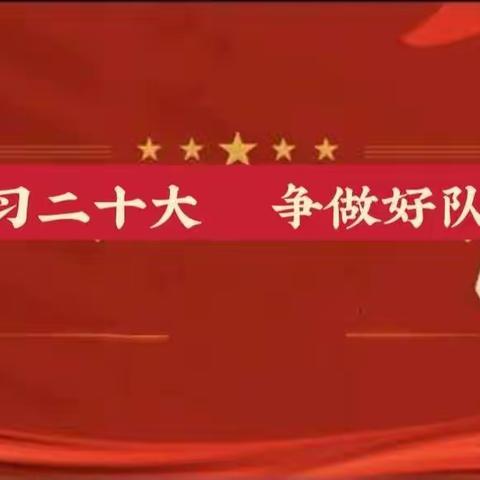 “学习二十大  争做好队员”——胡家坨镇北九村小学学习二十大精神活动纪实