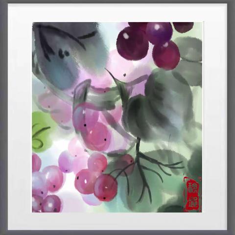 美术19.2班国画作品展其(四)
