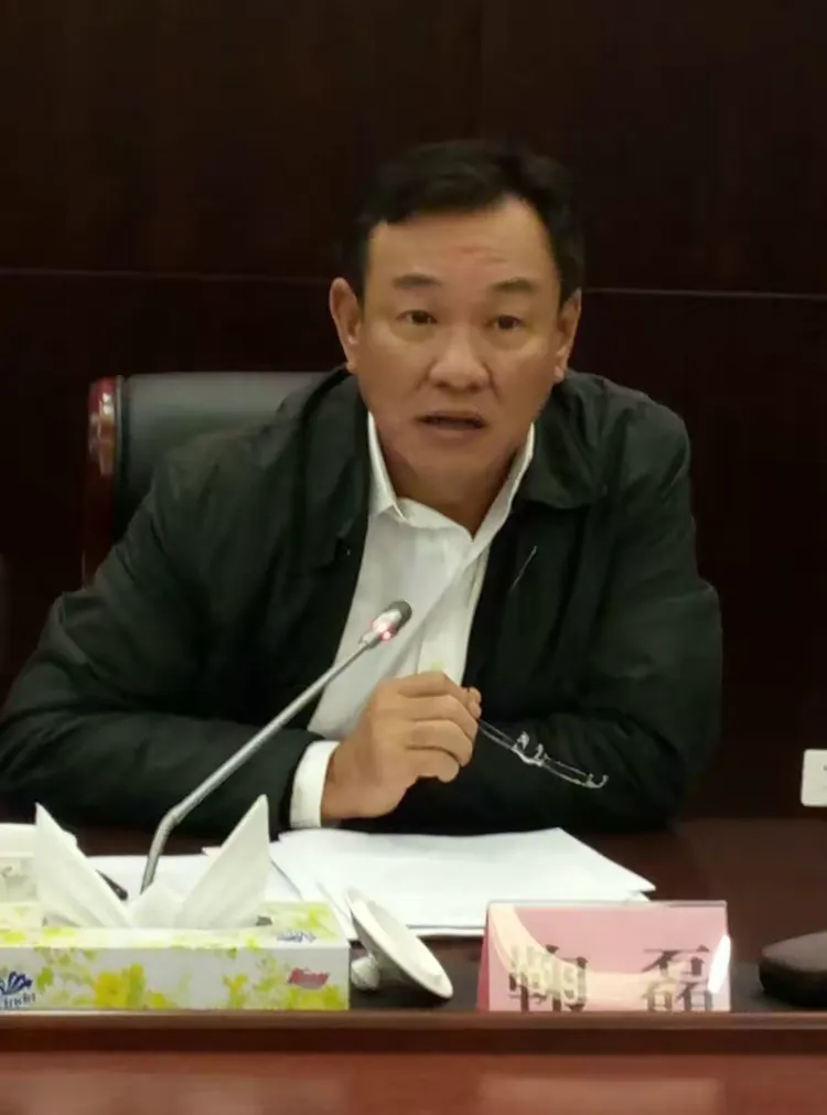 鞠磊副市长主持,省工信厅王瑗处长,市政府办公厅郭凯明副秘书长,海口