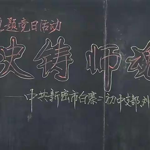 学党史  铸师魂   育新人