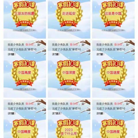 鲁念秋的寒假生活