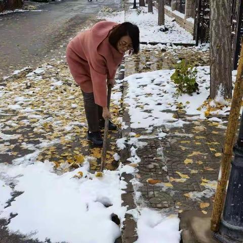 瑞雪兆丰年，扫雪铲冰党员在行动