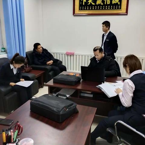 党委书记王广成同志一行开展资产质量真实性及风险排查