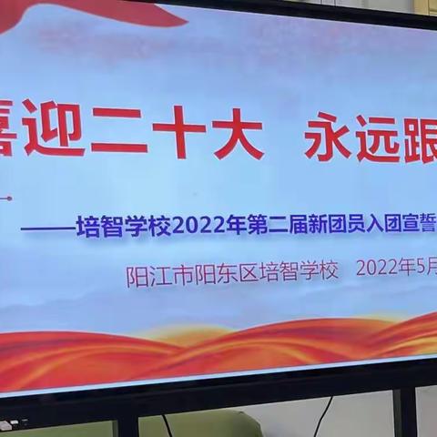 阳江市阳东区培智学校举办2022年度新团员入团仪式