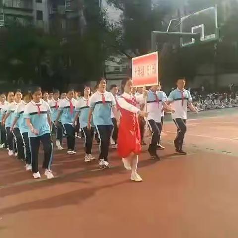 三明八中第36届运动会开幕式（七年五班）