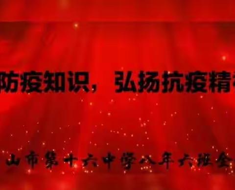 战“疫”助成长——白山市第十六中学八年六班活动纪实