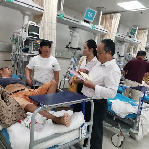 区机关事务管理局开展健康扶贫紧急帮扶贫困户蔡才就医