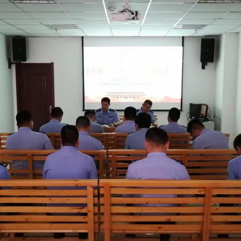 环食药侦三大队传达部署支队扫黑除恶专项斗争工作推进会议精神
