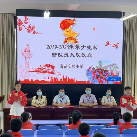 红色基因代代传，争做阳光好队员——2020年青苗实验小学少先队新队员入队仪式