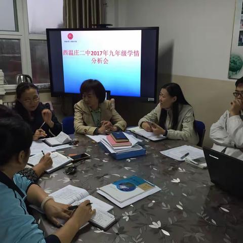 西温庄二中九年级学情分析会