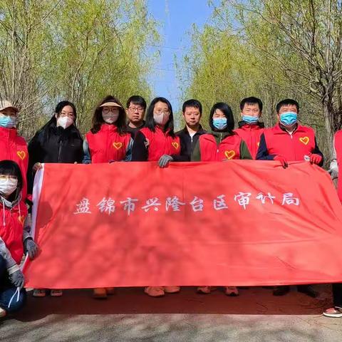兴隆台区审计局开展清洁家园活动