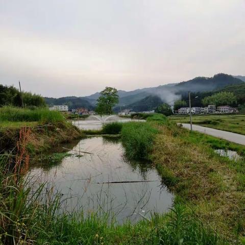 大山里的黄昏时