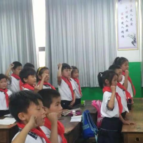核桃园小学进行少先队入队仪式培训