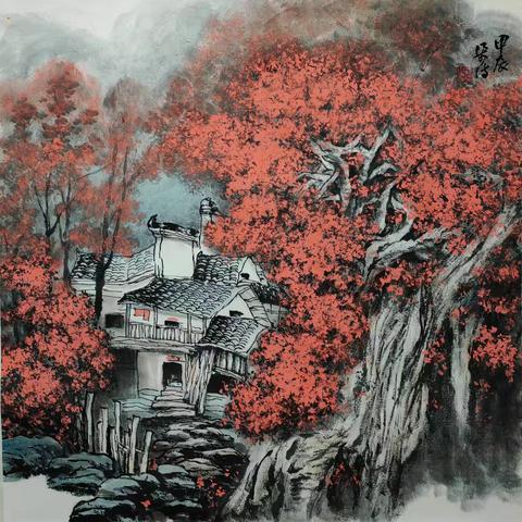 山乡秋来晚