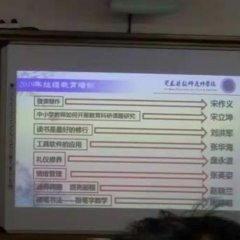 “终身学习，为自己加油”宝石小学为期两天的继续教育圆满结束