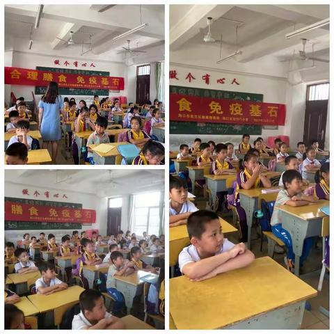《合理膳食，免疫基石》—海口市白沙门小学健康教育课