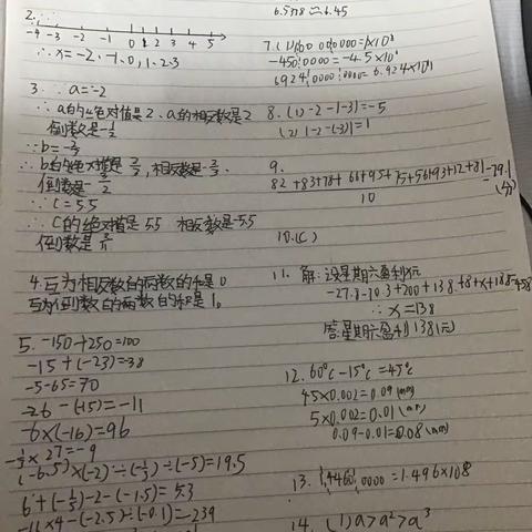 （45号熊仁君）数学寒假作业