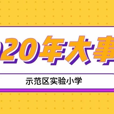 示范区实验小学2020年大事记