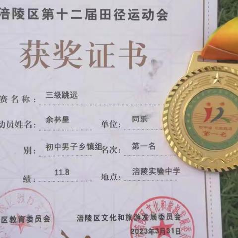 同乐镇教育管理中心|参加涪陵区第十二届中小学生田径运动会