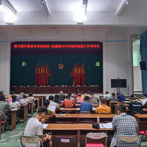 能力提升建设年系列培训-定城镇2022年秸秆禁烧工作培训会