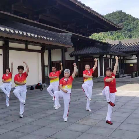 美丽六月  相约长兴    爱我中华  我爱中华——拥抱大自然晨练太极拳