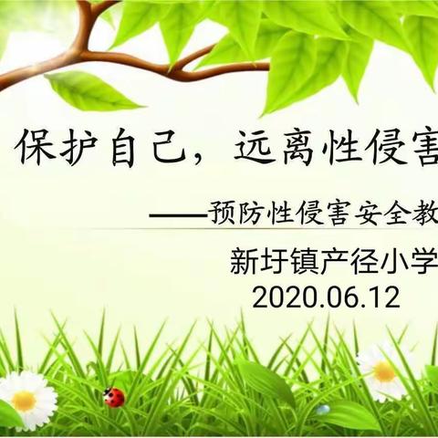 保护自己，远离性侵害——产径小学主题班会