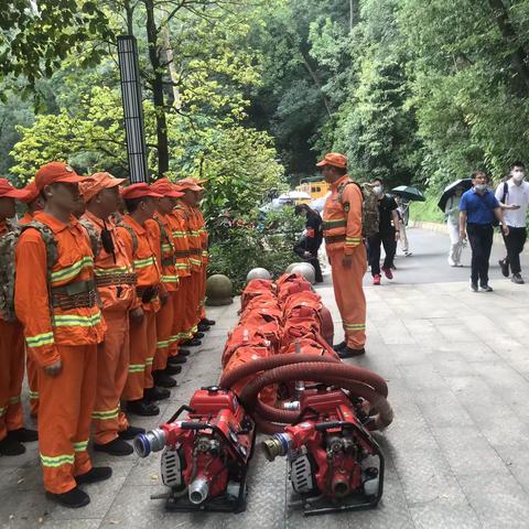 广州白云山风景区管理局消防实操演练