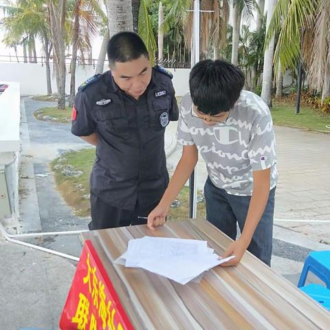 吉阳区联防联控督导组检查“反偷渡 防输入”工作情况