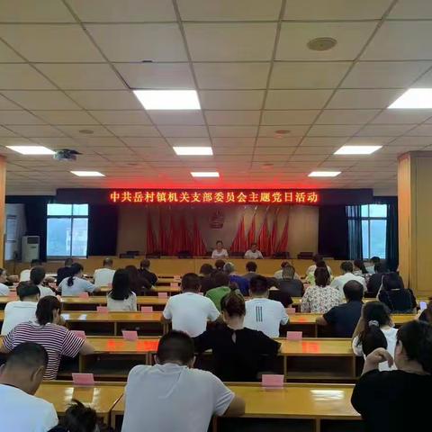 中共岳村镇机关支部委员会开展6月份主题党日活动