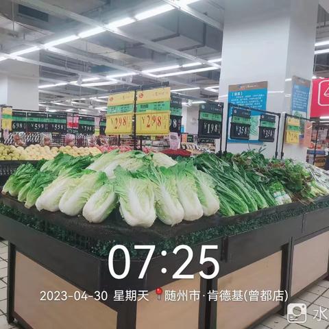 十字街店生鲜早市开业陈列图片4.30