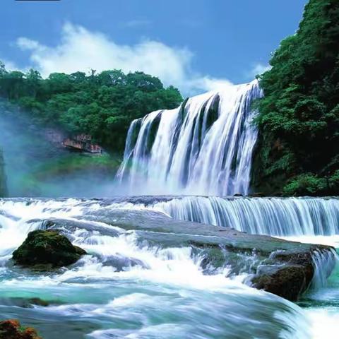 黄果树瀑布（七律二首）