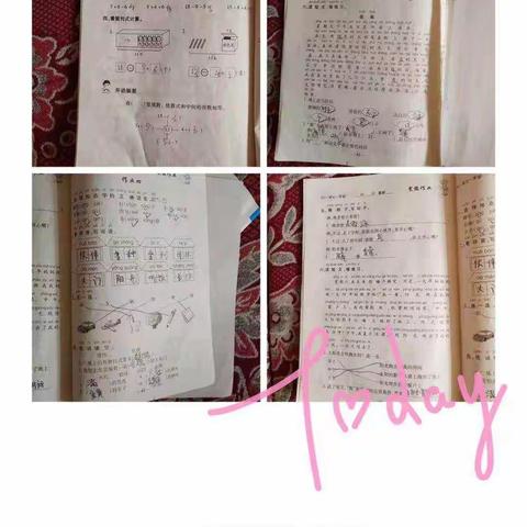 留固店小学寒假作业纪实