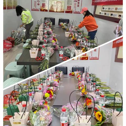 花香四溢共庆“三·八女神节”阳光北郡社区插花活动
