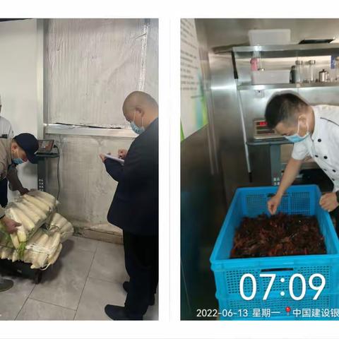 江苏省建设银行本部，员工食堂日常工作