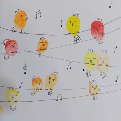 2022年快乐五一实践活动一:手指印画