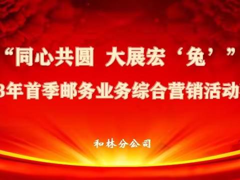 和林分公司“同心共圆 大展宏兔”首季邮务活动布置会