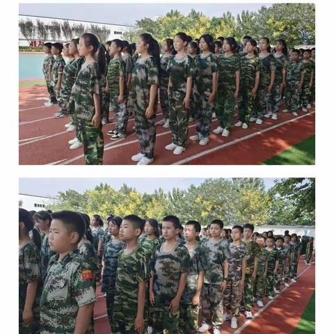 带着希望起航          —— 记高渠中学国防教育队列队形训练
