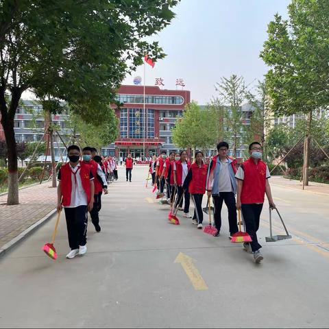 劳动，与美同在，与青春同行——庆云二中开展劳动实践活动