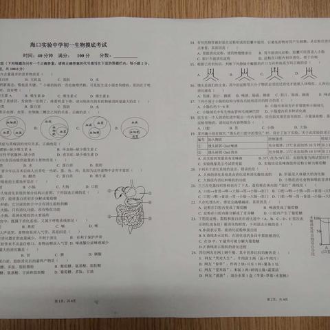 初一生物集体备课记录