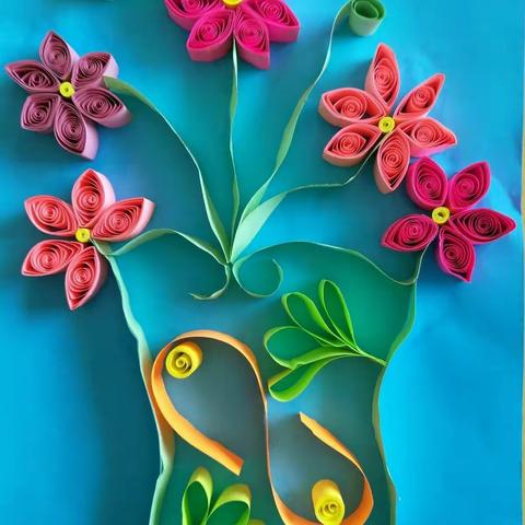 🎉美术衍纸作品（三年一班）🎉